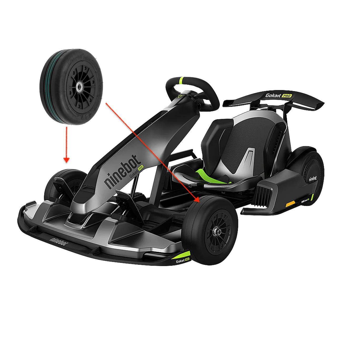 Front wheel assembly for Gokart, Gokart Pro and Gokart Pro Lamborghini