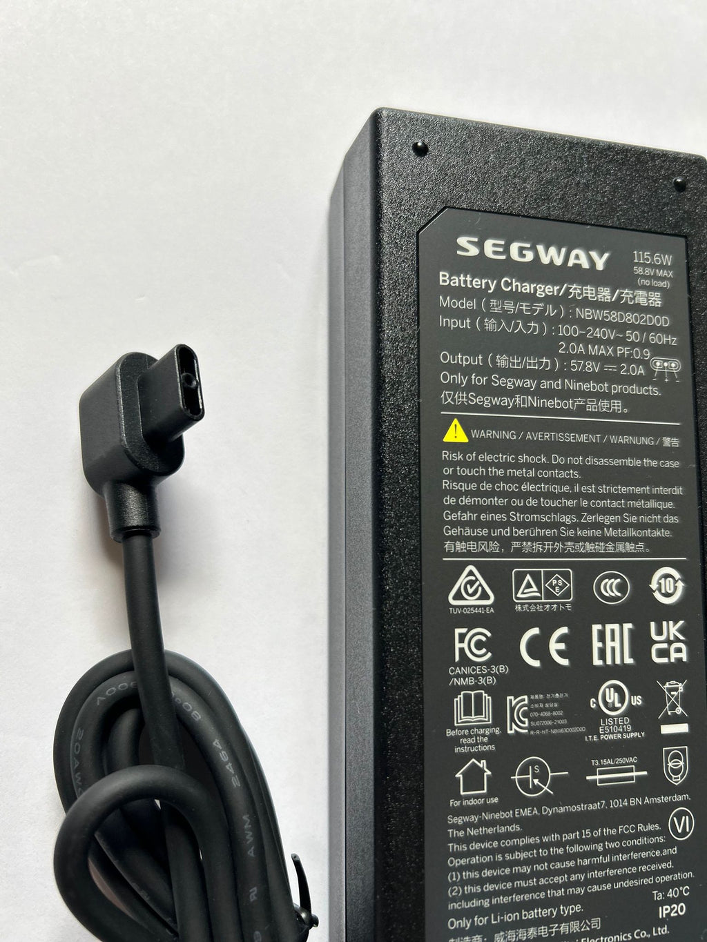 Power Charger Kit for Segway miniPLUS and Ninebot S-PLUS