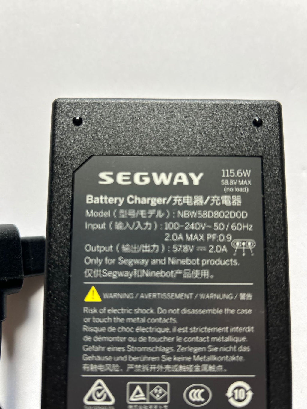 Power Charger Kit for Segway miniPLUS and Ninebot S-PLUS