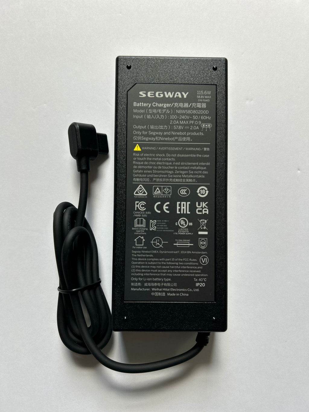 Power Charger Kit for Segway miniPLUS and Ninebot S-PLUS