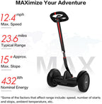 Segway Ninebot S And S-Max Smart Self-Balancing Electric Scooter With LED Light, Powerful And Portable, Compatible With Gokart Kit