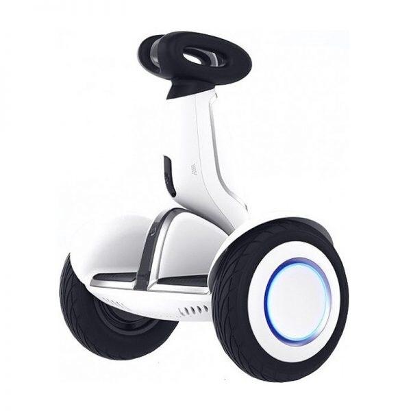 Segway Ninebot S-Plus Smart Self-Balancing Electric Scooter With Intelligent Lighting And Battery System, Remote Control And Auto-Following Mode, White